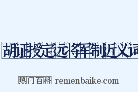 胡证授定远将军制近义词是什么意思的图片